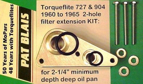 Torqueflite 727-904 1960-1965 basic filter extension kit: use w/deep oil pans