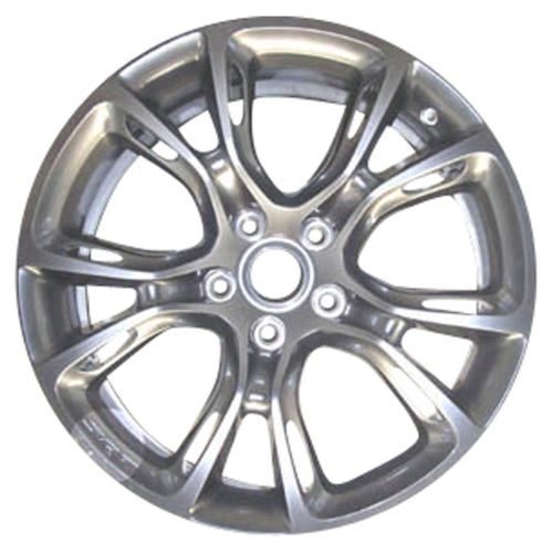 Oem reman 20x10 alloy wheel medium smoked hypersilver full face painted-9113