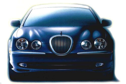 1999/2000 jaguar s-type brochure/catalog/prospek with spec&#039;s: 3.0, 4.0 litre,l