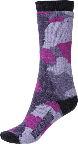 Divas 67826 mer wool hw sock cam purple