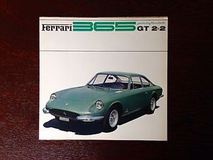 Ferrari 365 gt 2+2 sales brochure 1968. as new. very rare