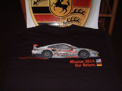 Porsche cars north america, new le mans black t-shirt usa size xxl euro xxxl