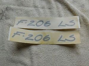 Formula f-206 boat original decals