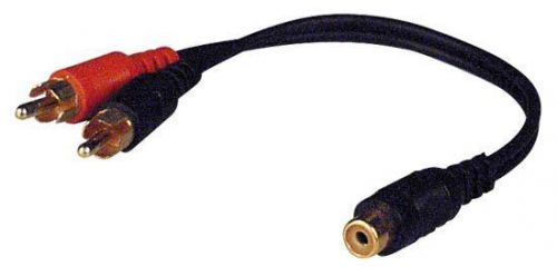 New pyramid ry5 2 male to 1 female rca adaptor