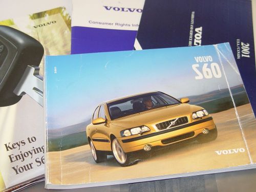 2001 volvo s60 owners manual set portfolio