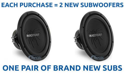 2) soundstream pco.12d4 700 watt 12&#034; dual 4-ohm picasso car subwoofers