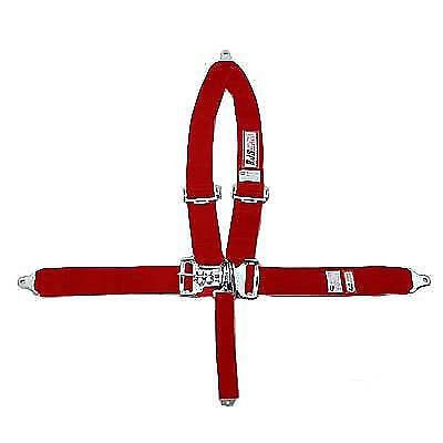 Rjs racing 50502-16-06-4 5 point safety harness seat belts red sfi 2016