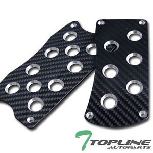 Jdm black real carbon fiber cf with aluminum pedals at auto universal brake gas