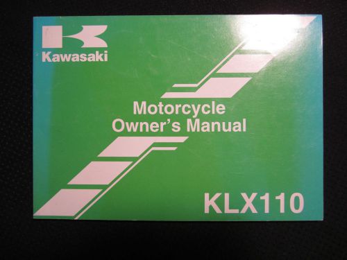 2007 kawasaki motorcycle klx110 owners manual factory oem owner&#039;s klx 110 a