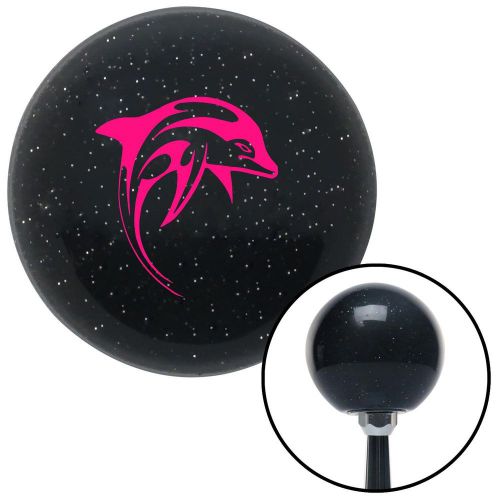 Pink artistic dolphin black metal flake shift knob with m16 x 1.5 insertblack