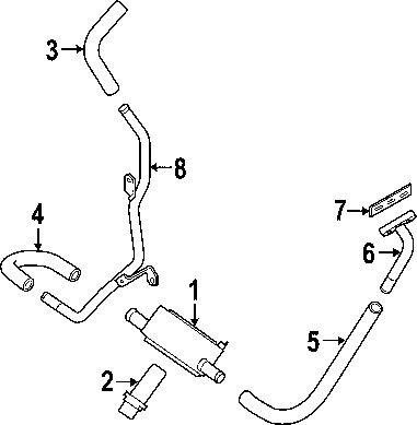 Nissan\infiniti 213137s01a genuine oem oil cooler stud