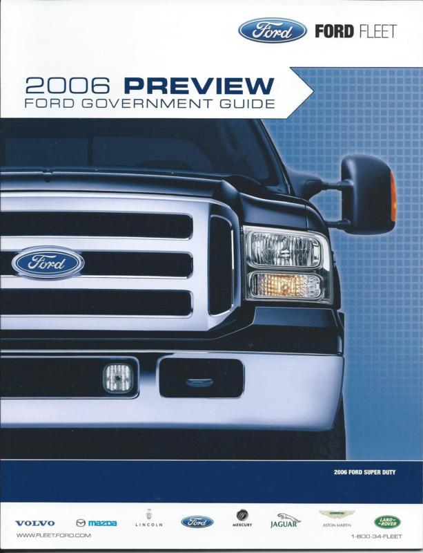 2006 ford government guide sales brochure crown victoria police interceptor mint