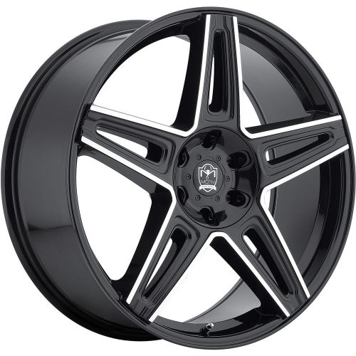 Motiv 415mb mythic 18x8 5x115/5x120 +20mm black/machined wheels rims