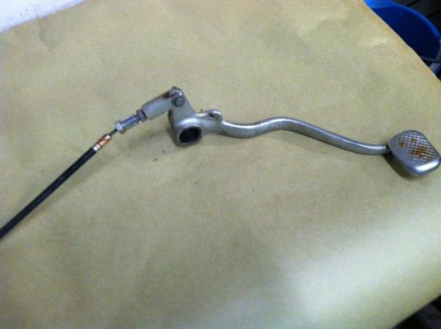 Suzuki gt 380 brake pedal and cable