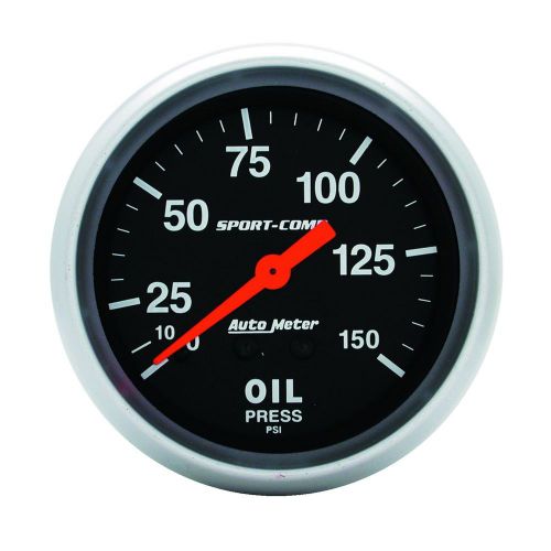 Auto meter 3423 sport-comp; mechanical oil pressure gauge