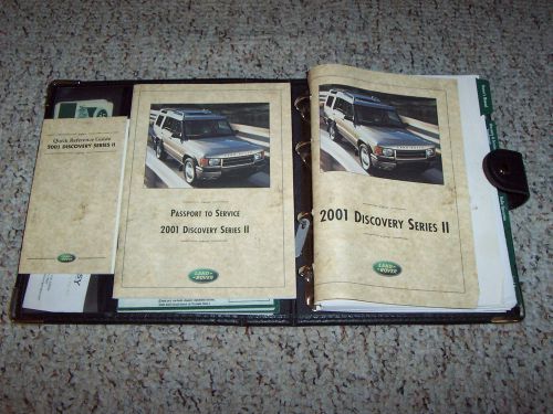 2001 land rover discovery series ii 2 owner owner&#039;s manual user guide 4.0l v8