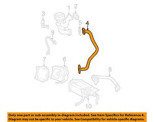 Toyota oem 02-03 camry 3.0l-v6 emission-egr pipe 256120a020