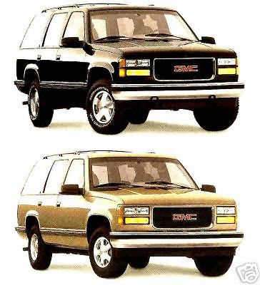 1995 gmc yukon 4-door factory brochure-yukon sle &amp; slt