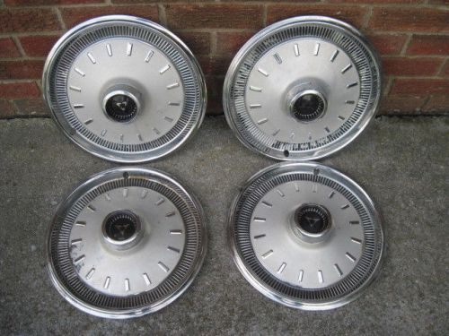 14&#034; vintage wheel cover hubcaps 1966 dodge dart /coronet or ?? set of 4 original