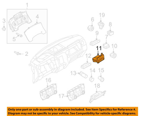 Ford oem 12-14 f-150 cluster switches-module bl3z2c006bc