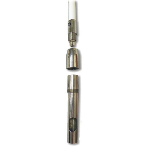 Digital vhf 8&#039; white 6db collet ferrule antenna