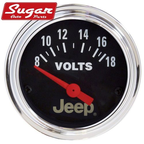 Auto meter 880242 jeep; electric voltmeter gauge