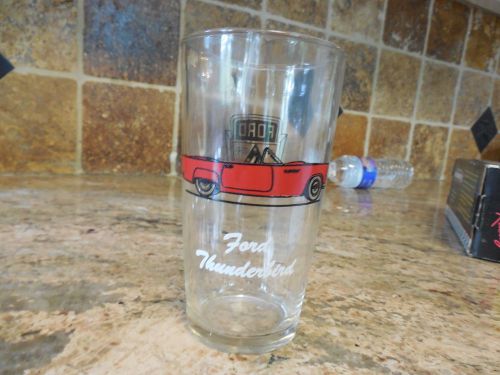 Set of 5  ford thunderbird dealership promo glasses cica late 1950