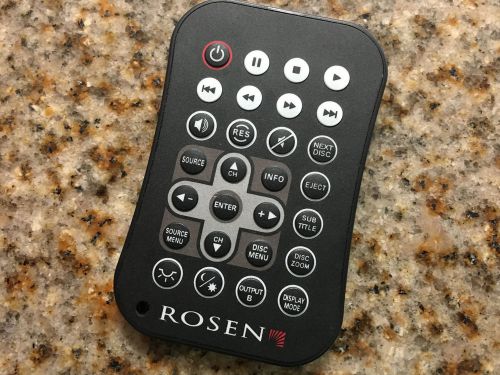 Oem rosen ac3205 wireless remote control (parts # 9100387) for rear dvd ent.