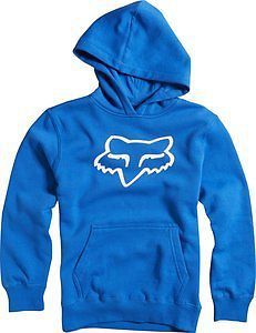 Fox racing legacy youth boys pull over hoody blue