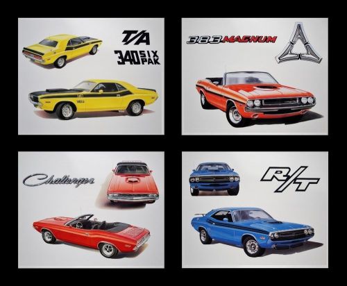 Challenger t/a r/t dodge - 1970 1971 1972 1973 1974 340 318 225 - posters prints