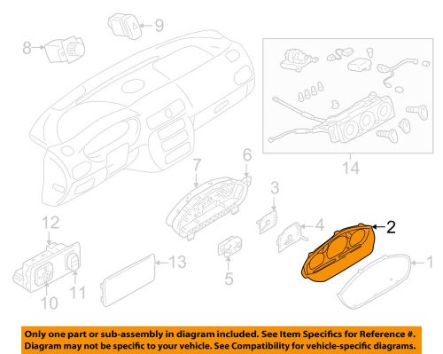 Mitsubishi oem 99-01 galant-gauge panel mr444410