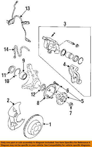 Subaru oem 95-99 legacy front brake-flex hose x2651aa020