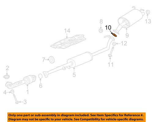 Honda oem 12-14 cr-v 2.4l-l4 exhaust-muffler gasket 18229sma003