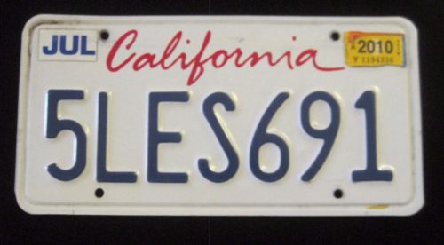 California license plate 5les691 lipstick design dodge chevy free shipping les