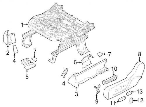 Ford oem seat track cover cj5z7861749ae image 5