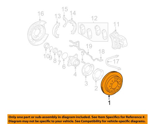 Toyota oem rear brake-rotor 4243160201