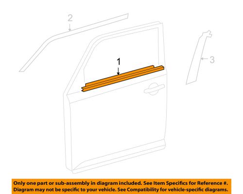 Scion toyota oem 08-15 xb-door moulding-belt molding left 7572012820