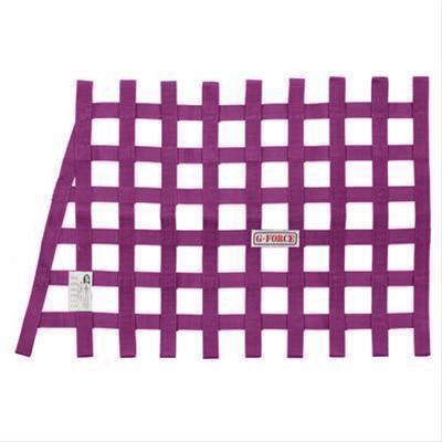 G-force racing 4134pu window net ribbon trapeziod 20" x 26" x 18" purple ea