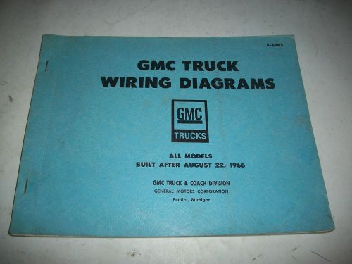 1966 gmc trucks wiring diagram manual all gmc trucks after aug/66 clean