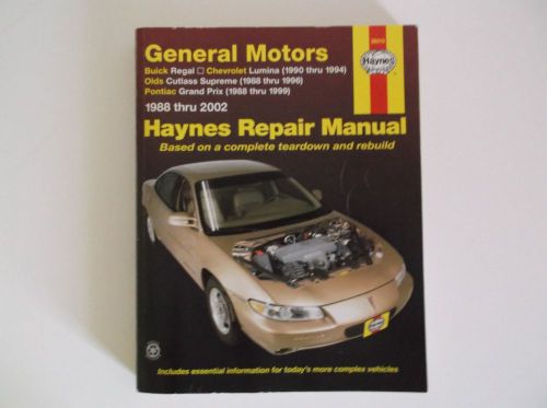 Haynes general motors automotive repair manual 1988 thru 2002