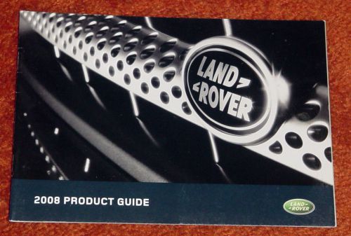 New 2008 land rover lr2 lr3 sport+ product guide dealer brochure + free shipping