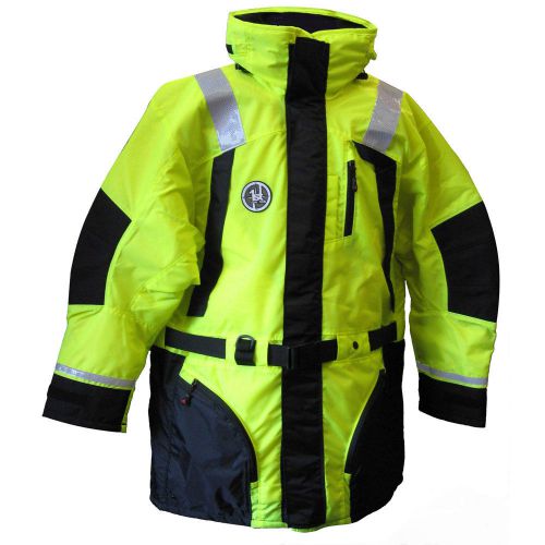 New first watch hi-vis flotation coat hi-vis yello ac-1100-hv-m