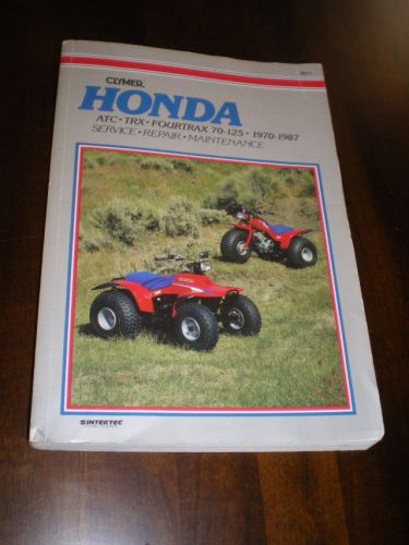 Clymer honda atc trx fourtrax 70-125 manual 1970-1987 service repair maintenance