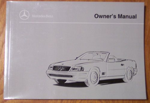 1997 mercedes benz sl320/sl500/sl600 owners manual - new old stock