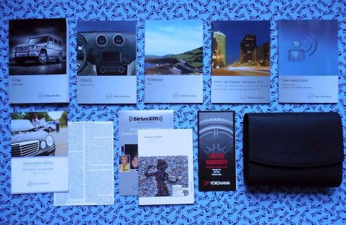 2012 mercedes g class g550 g55 amg owners manual w/ comand guide oem set mint