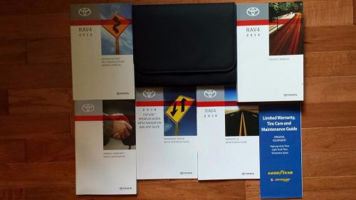 2014 toyota rav4 owners owner&#039;s manual navi set oem w/ case original