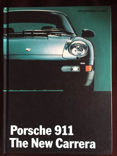 1993/1994  porsche carrera 911 brochure- hardbound w/pullout tech data insert