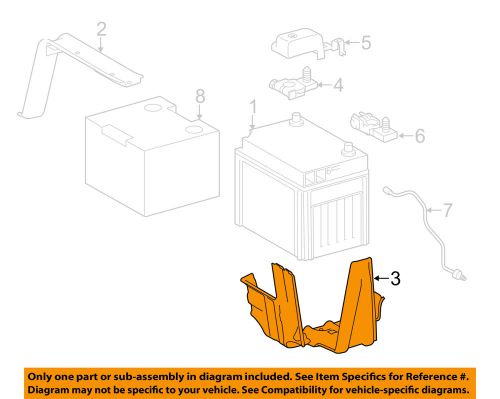 Toyota oem 14-15 highlander 3.5l-v6-battery tray 7444048020