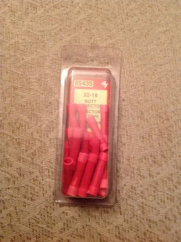 Conduct tite qty 21 butt splice primary wire terminal connector 22-18g red 85435