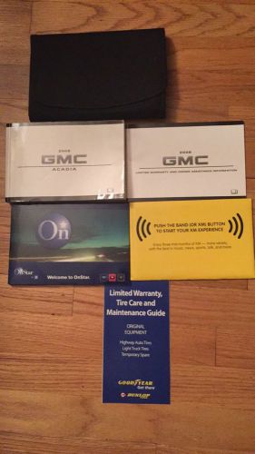 2008 gmc acadia owners manual guide book sirus xm